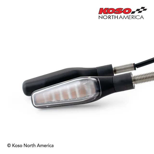 Koso GW-04 frecce LED sequenziali coppia M8 alluminio