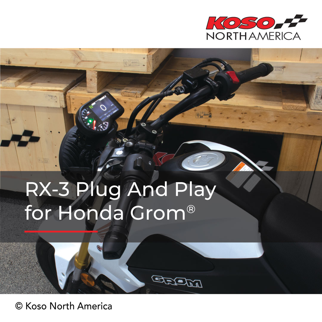 Koso RX-3 connettore plug & play per Honda Grom