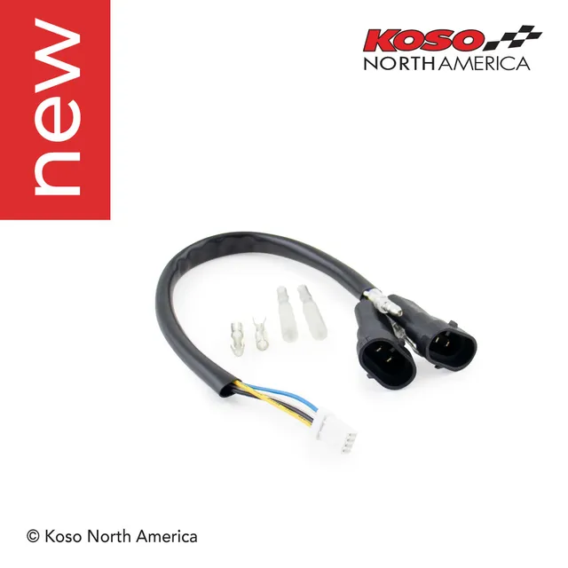 Koso Zenith cablaggio faro LED Harley Road King 2014+
