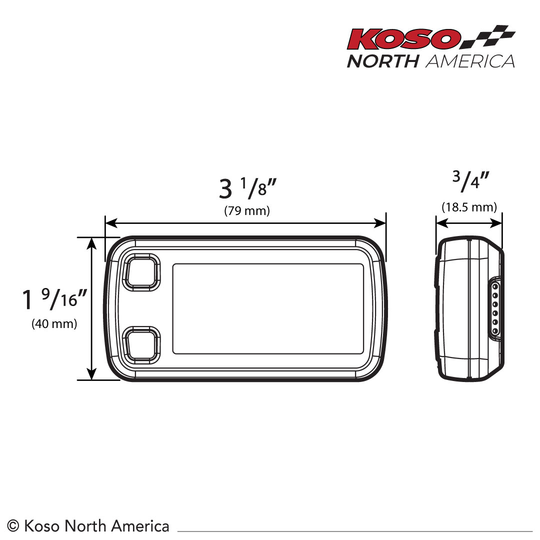 Koso Mini 5 contachilometri GPS digitale