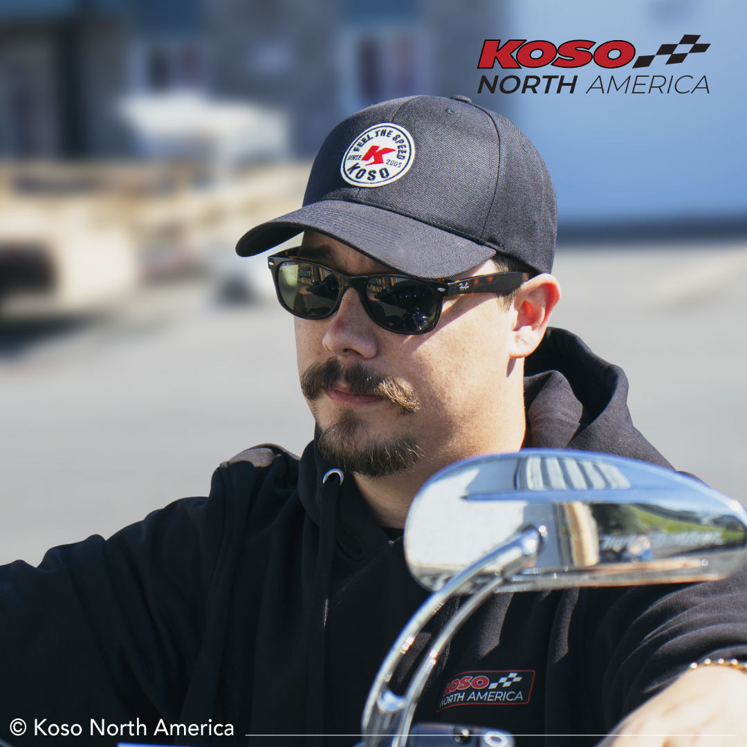 Koso YP Classic Feel The Speed cappellino snapback nero vintage
