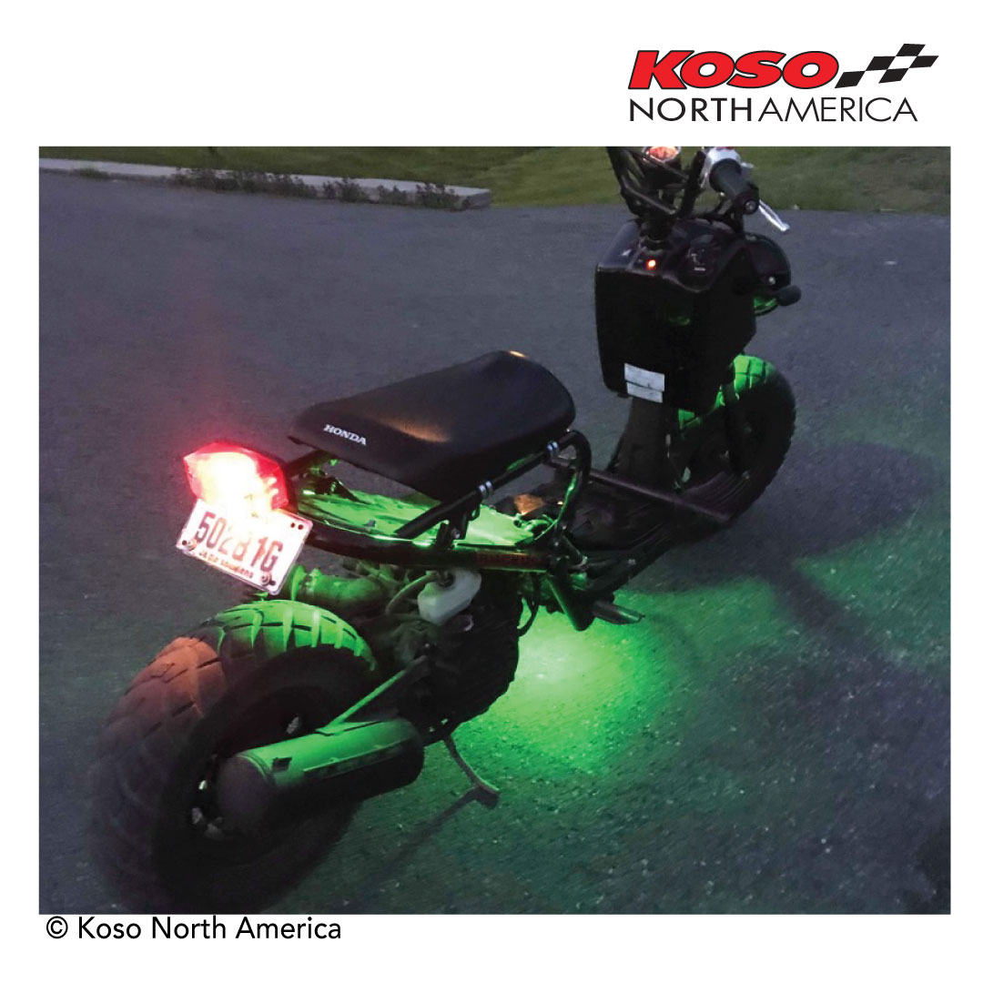 Koso barra a LED 69 mm verde