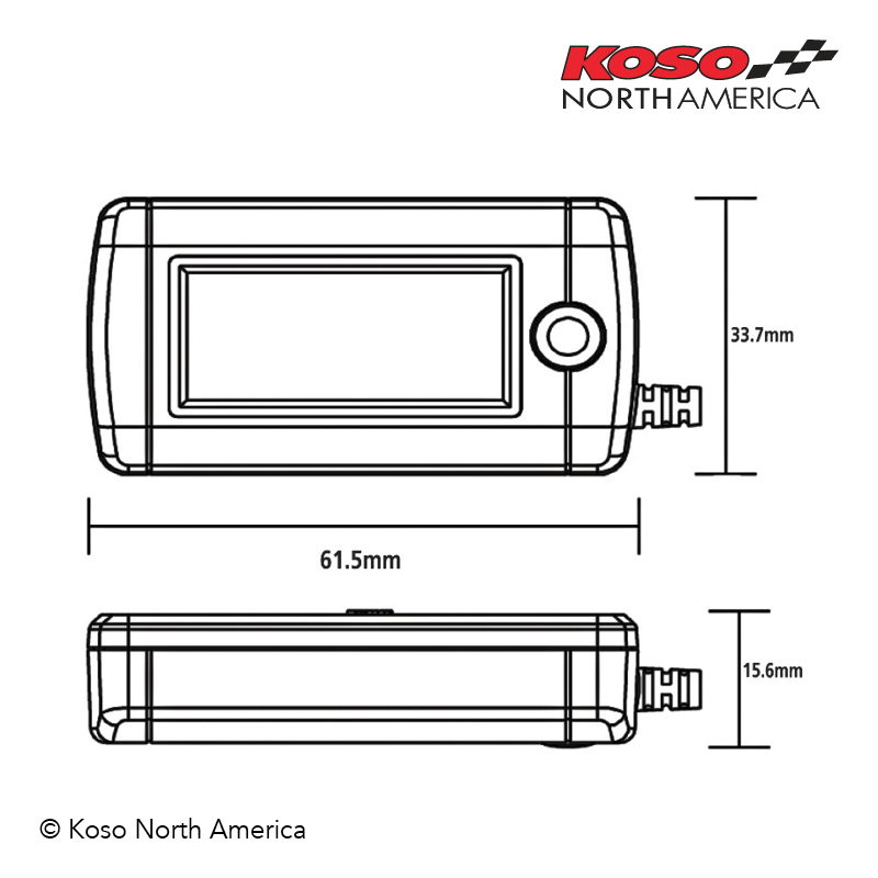 Koso Mini Tachometer contagiri moto Mini