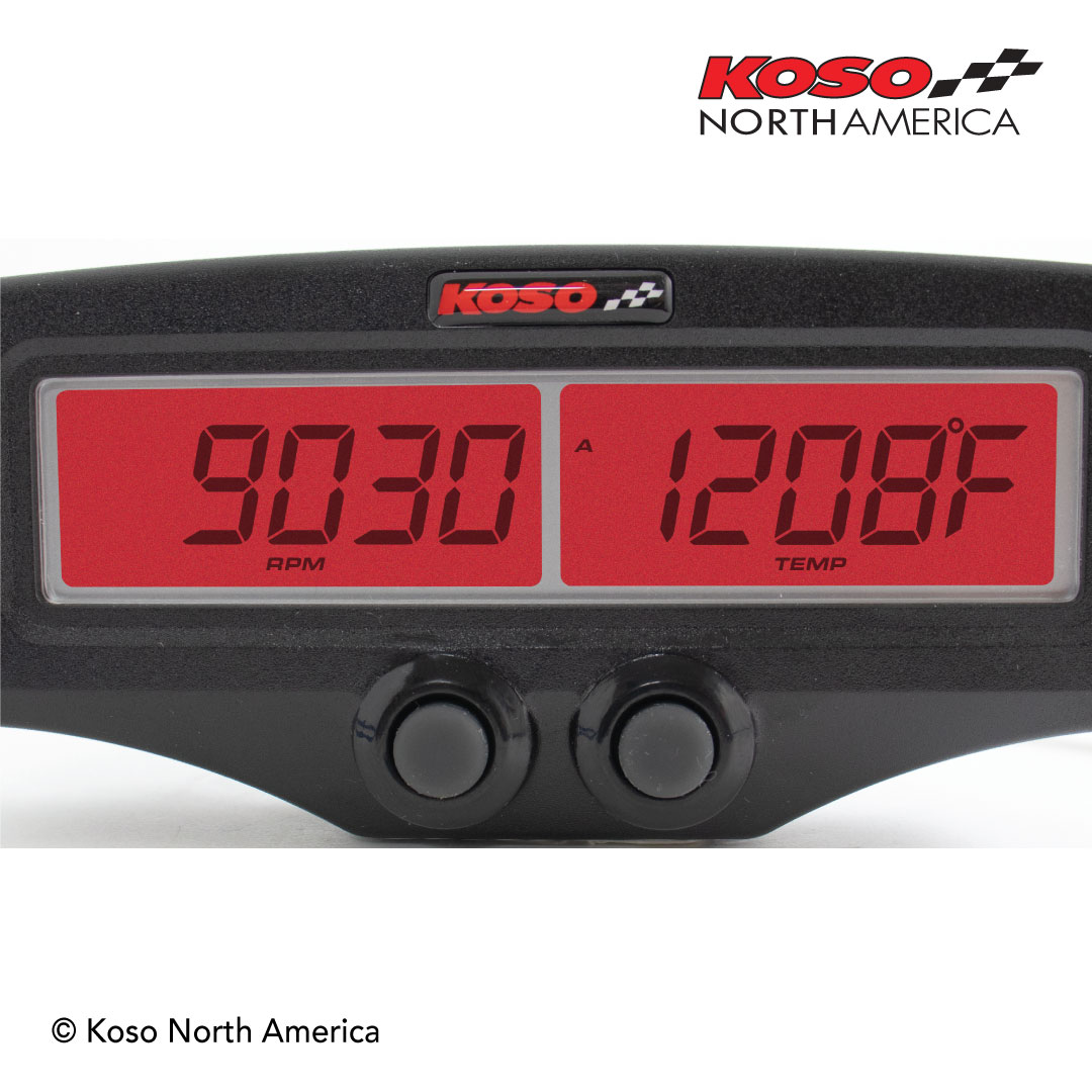 Koso EGT-02R strumento EGT temperatura e giri