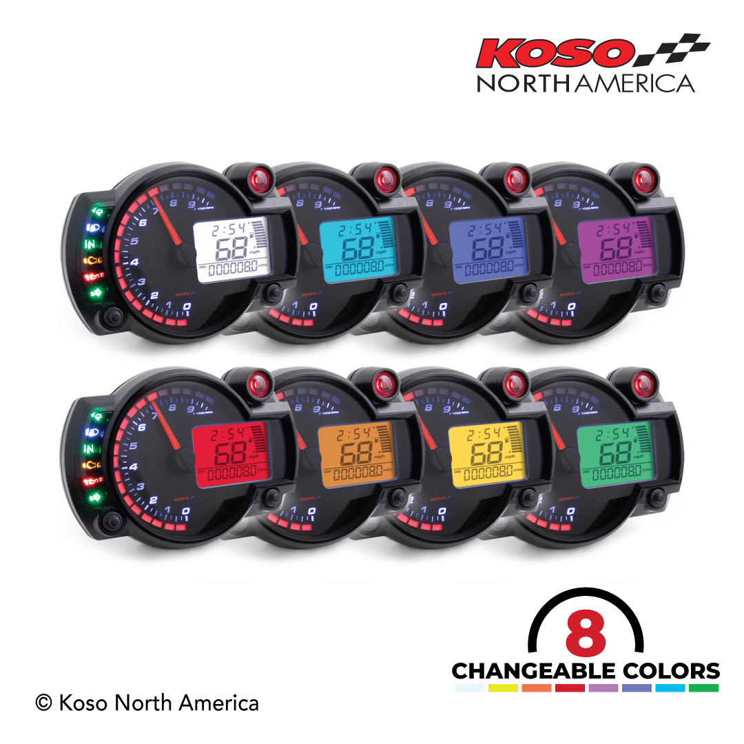 Koso RX-2N quadro strumenti moto 10000 RPM LED