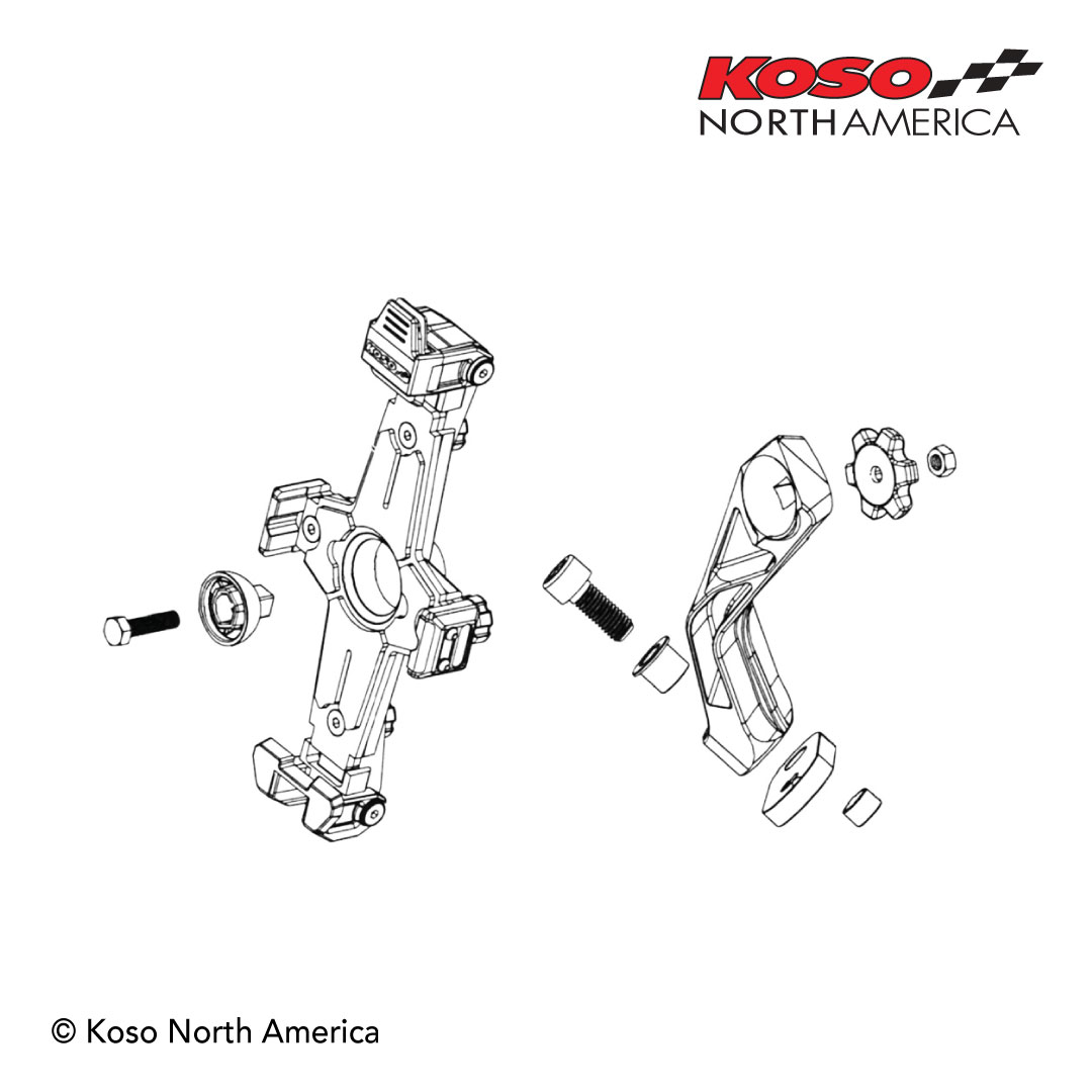 Koso X1 Supporto Smartphone Manubrio Standard