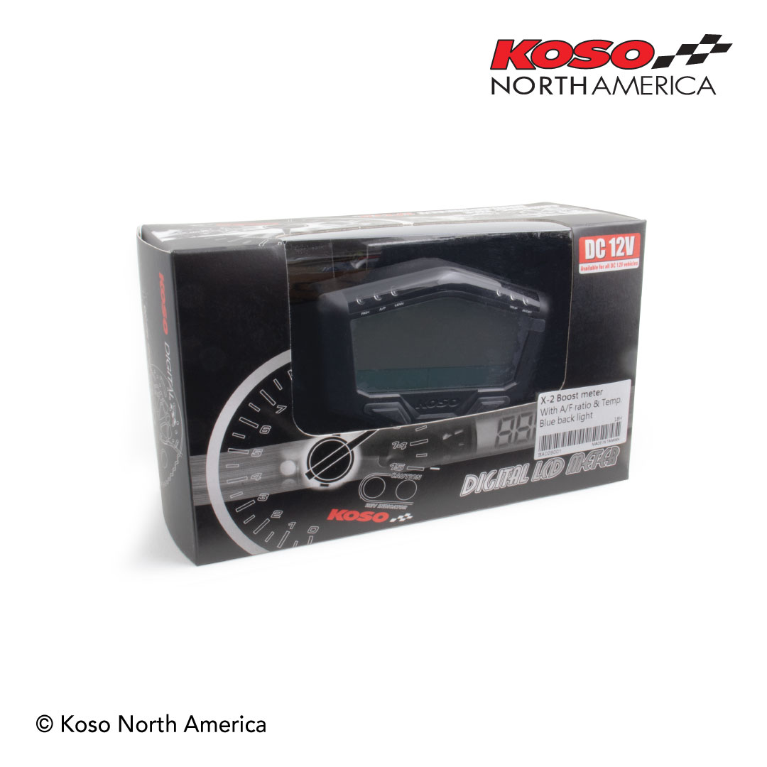 Koso X-2 manometro turbo boost AFR temperatura