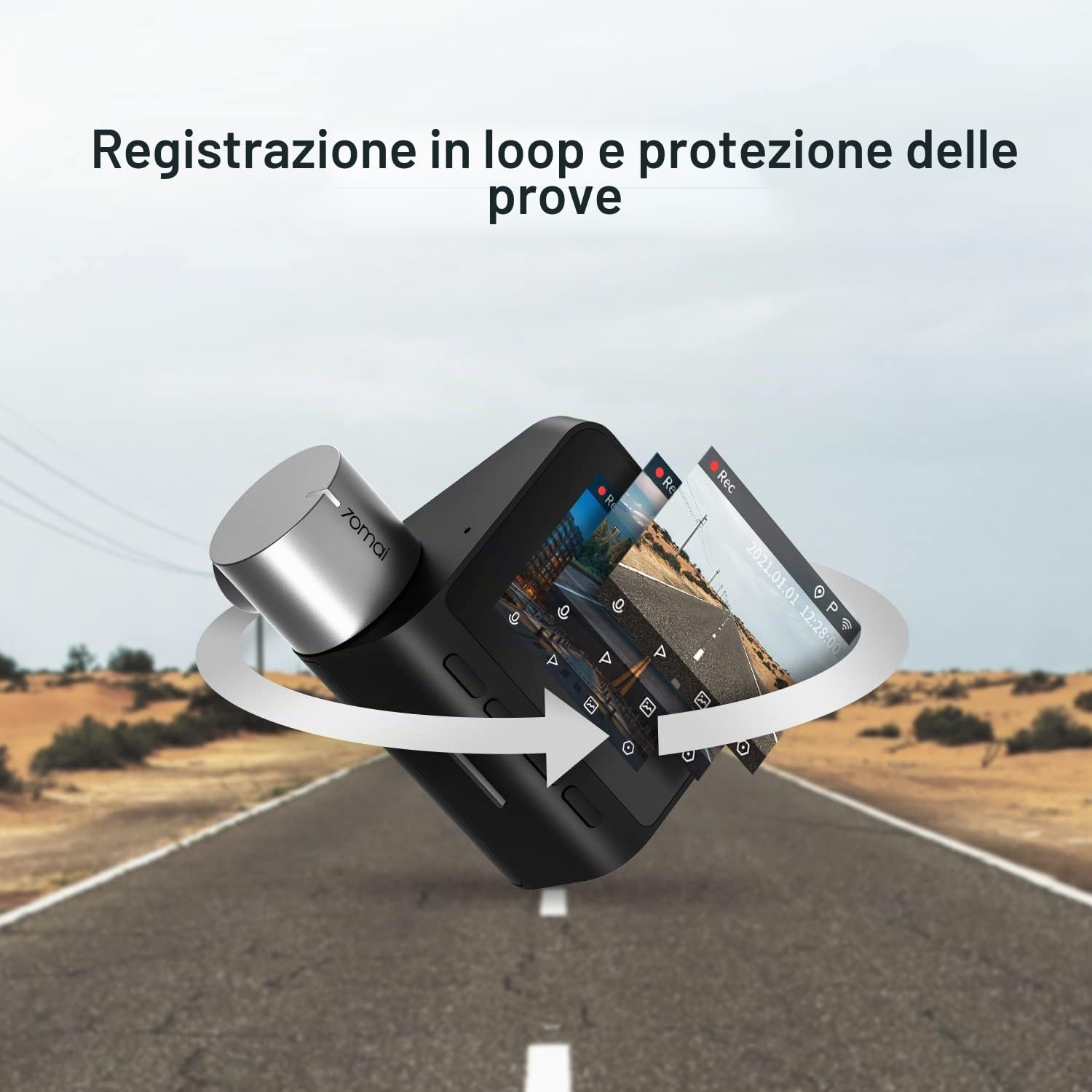 70mai A500S Pro Plus+ dash cam auto 1944P con GPS