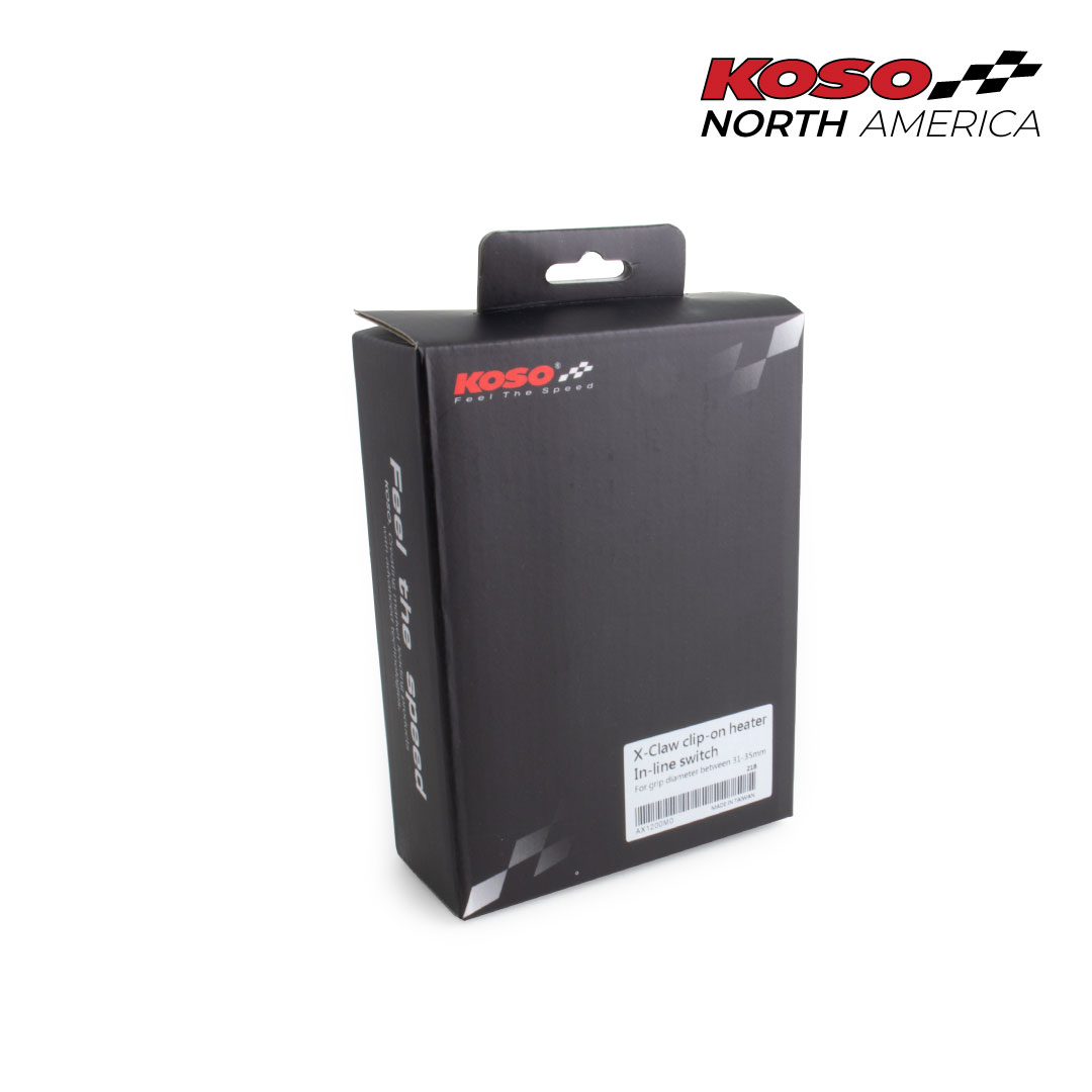 Koso X-Claws manopole riscaldate clip-on 12V Hi-Lo universali