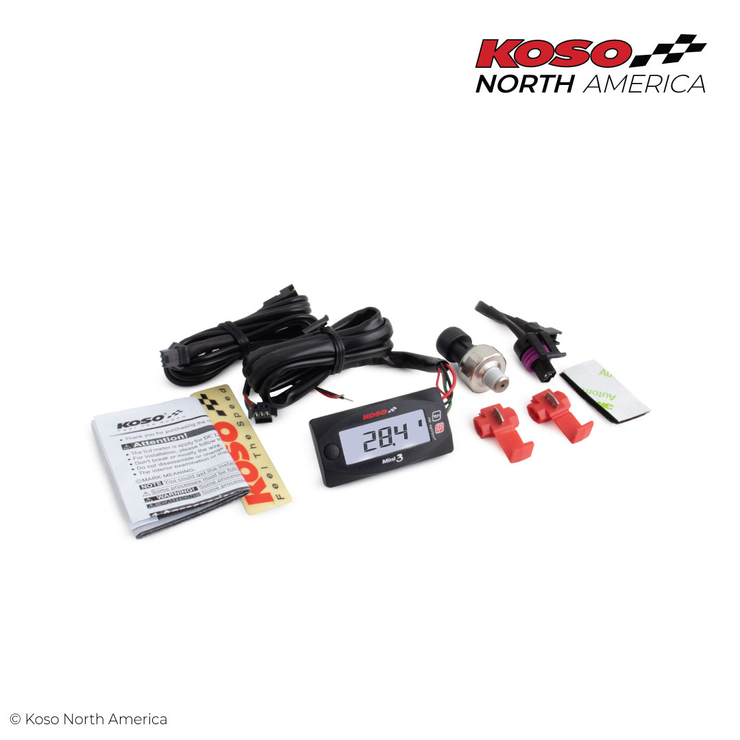 Koso Mini 3 Manometro Pressione Olio