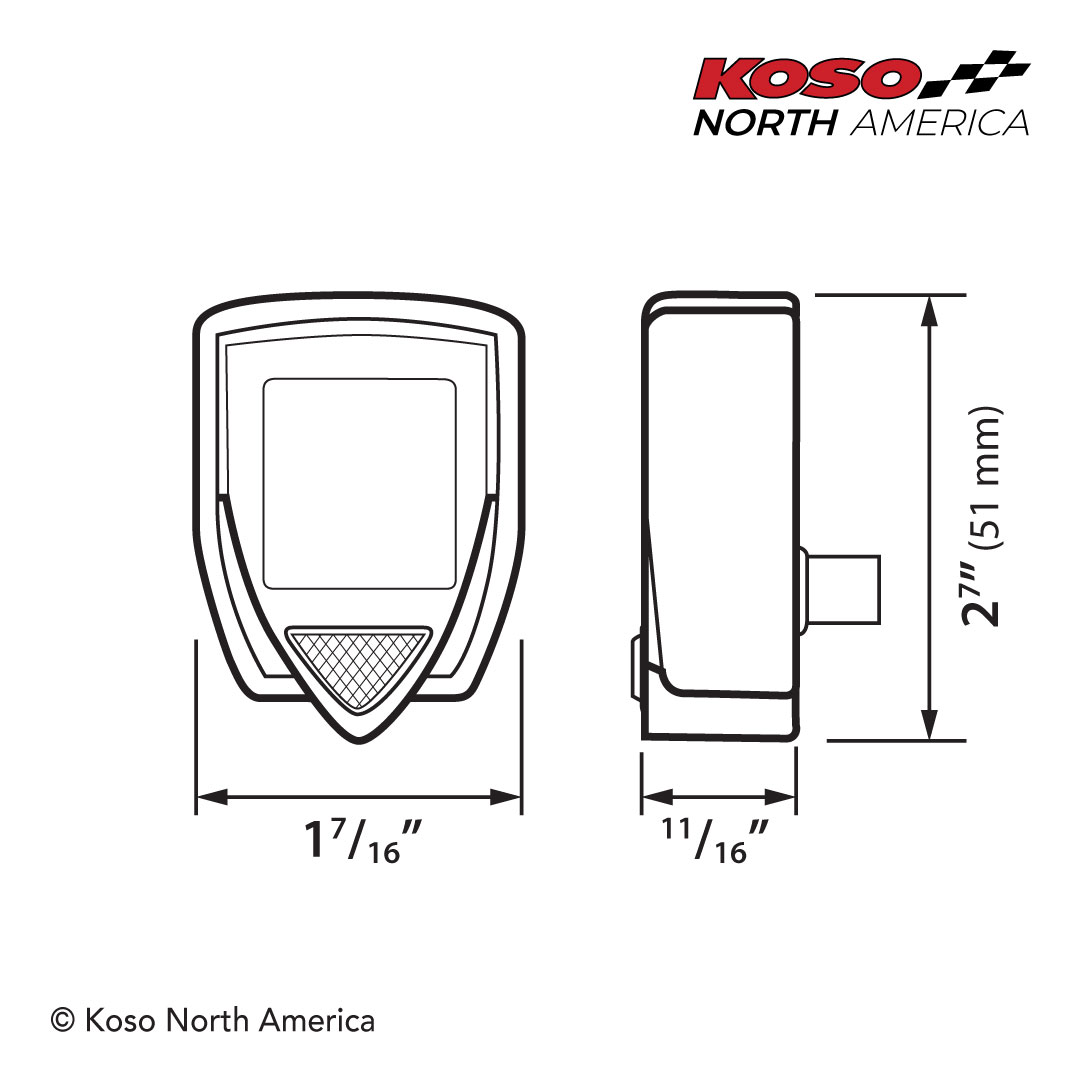 Koso Gear Indicator indicatore marcia LCD Harley-Davidson