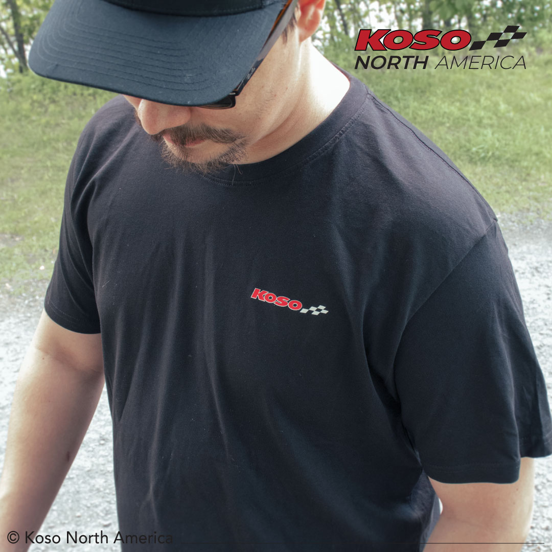 Koso Feel The Speed t-shirt vintage nera cotone