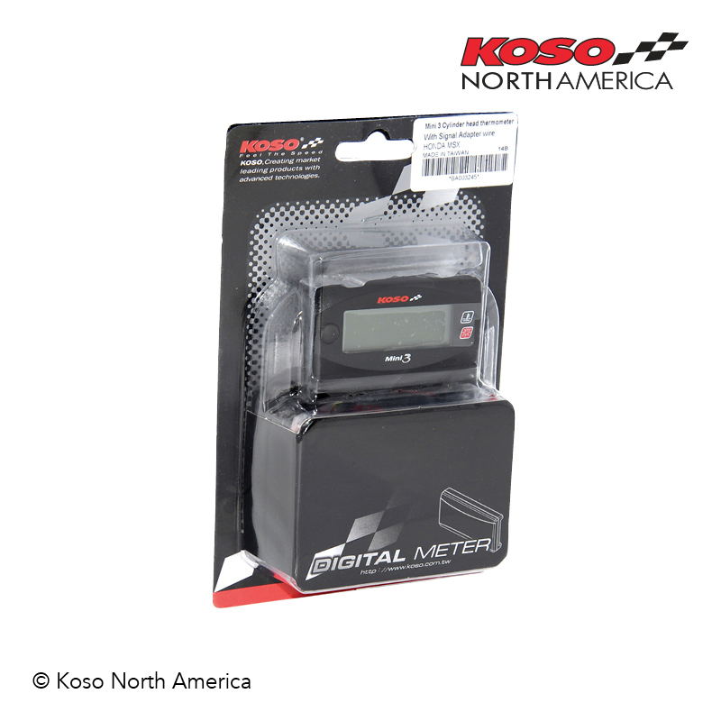 Koso Mini 3 termometro testata Honda Grom