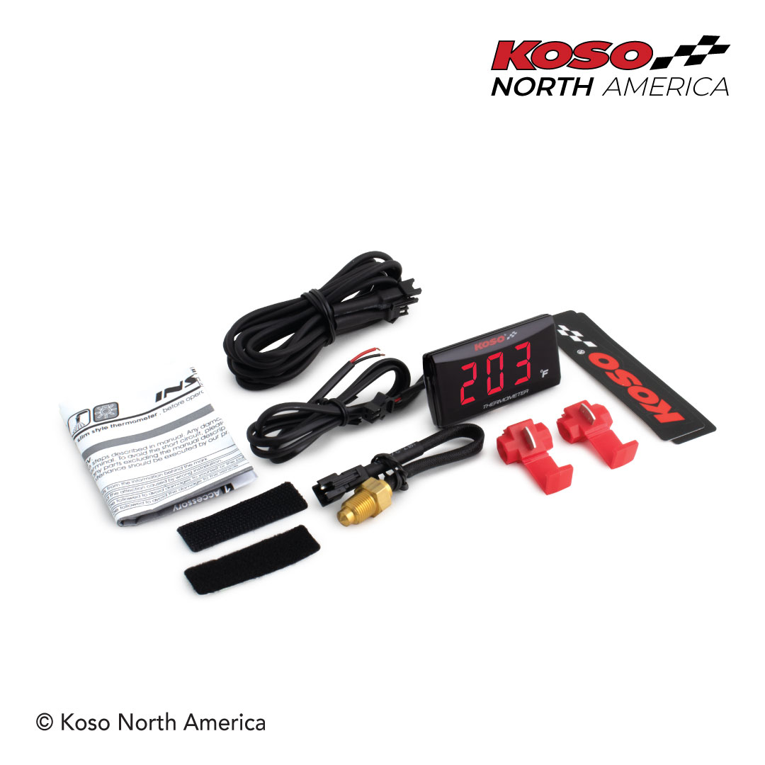 Koso Super Slim Style termometro Fahrenheit rosso slim