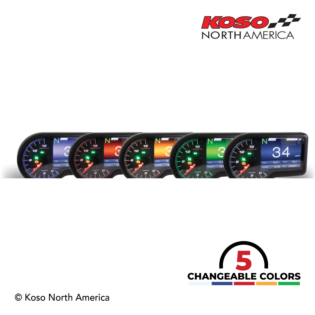 Koso RX-3 contachilometri multifunzione TFT universale