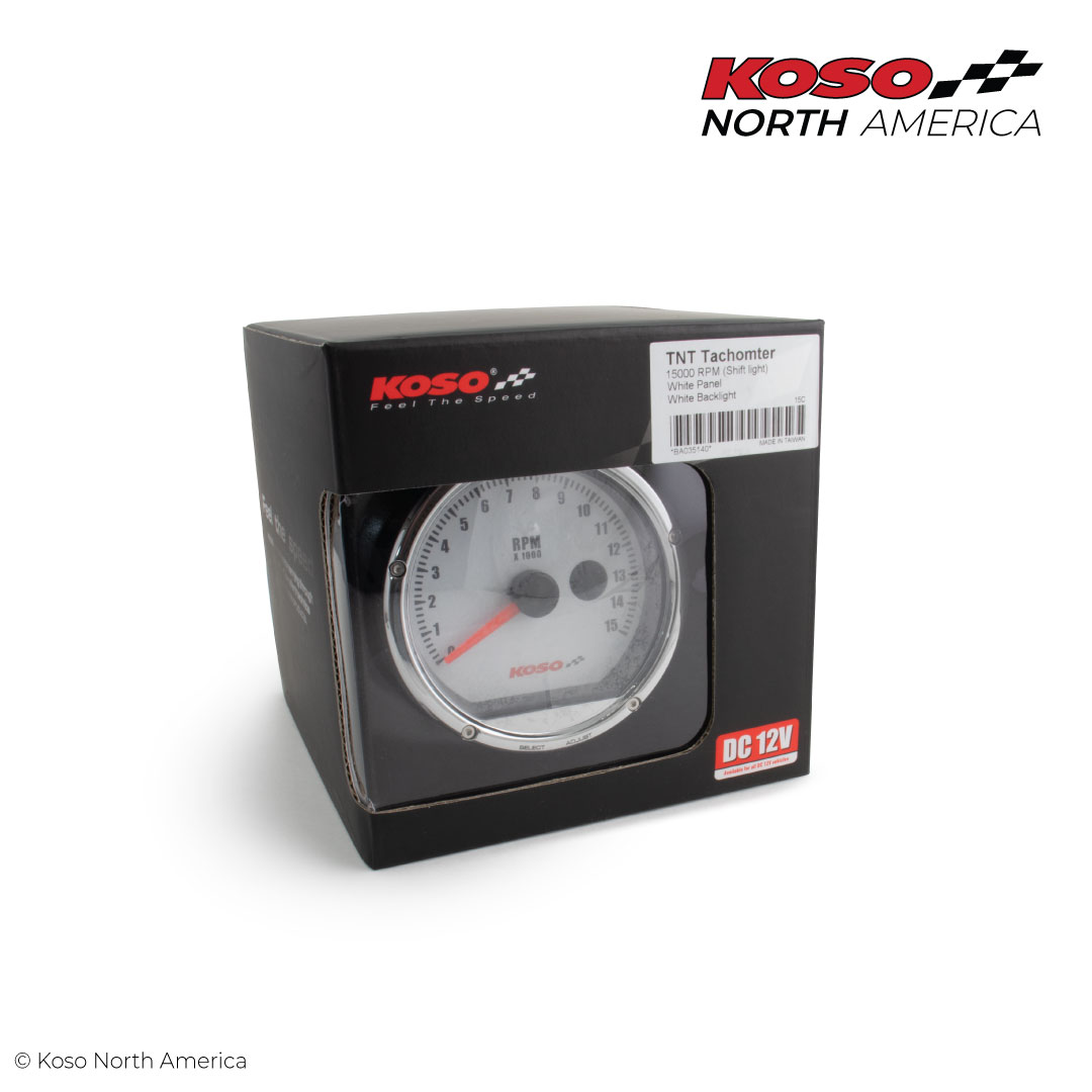 Koso TNT-01R contagiri 15000 cromo bianco shift