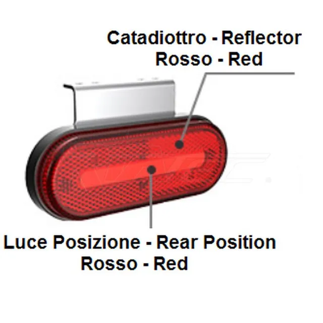 RIATEC MOD9923 fanale posteriore LED freccia dinamica