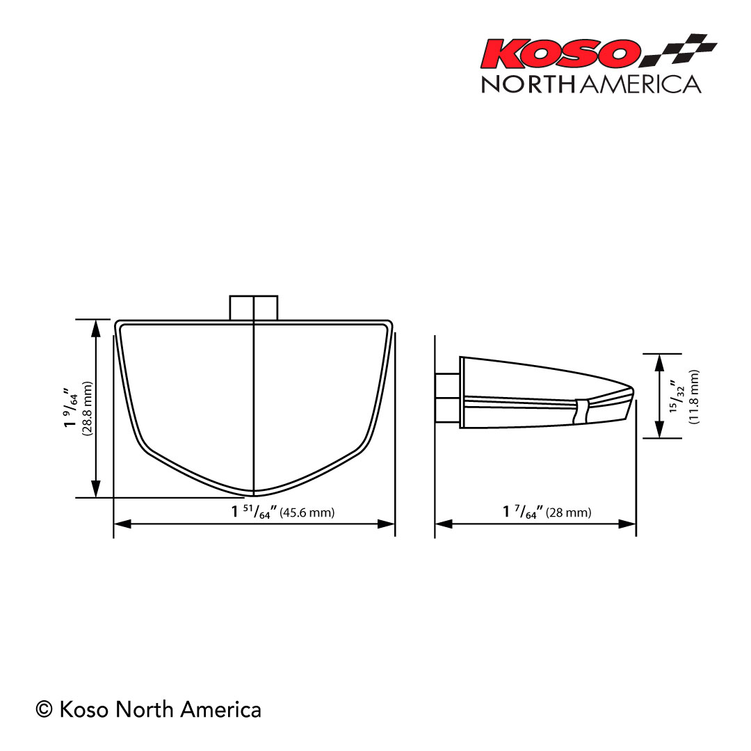 Koso Speed luce targa LED moto ultra luminosa DOT
