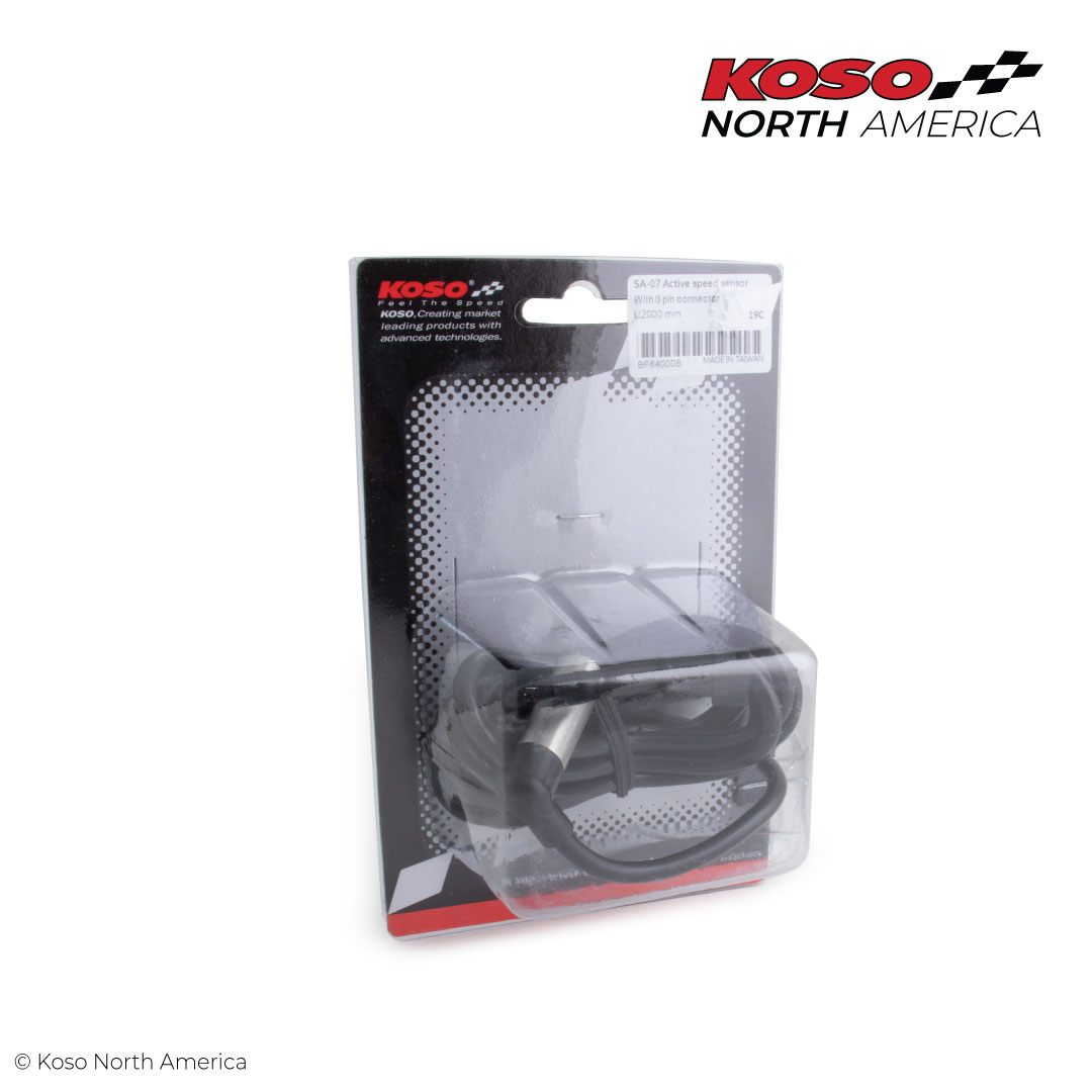 Koso SA-07 sensore velocita connettore nero attivo
