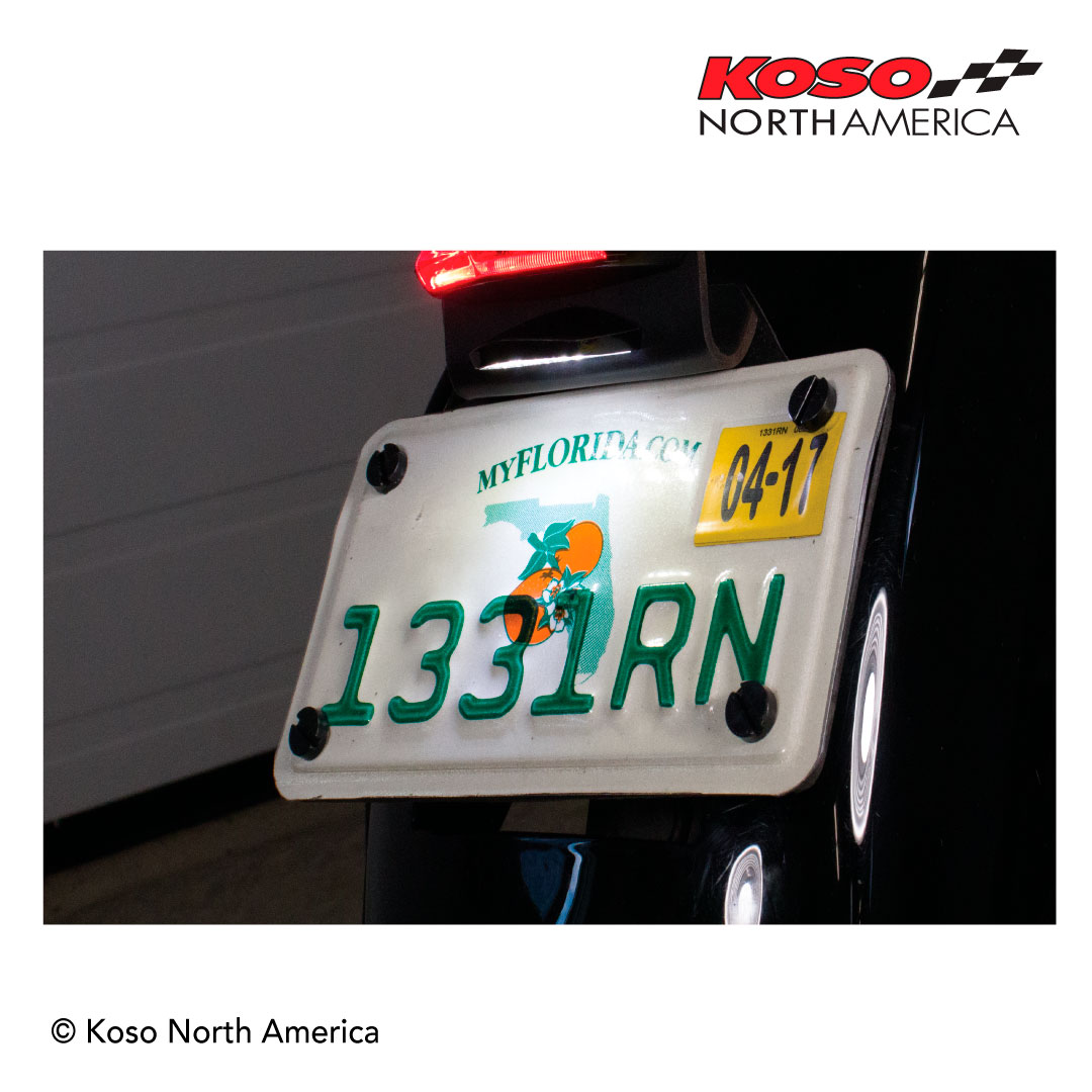 Koso Speed luce targa LED moto ultra luminosa DOT