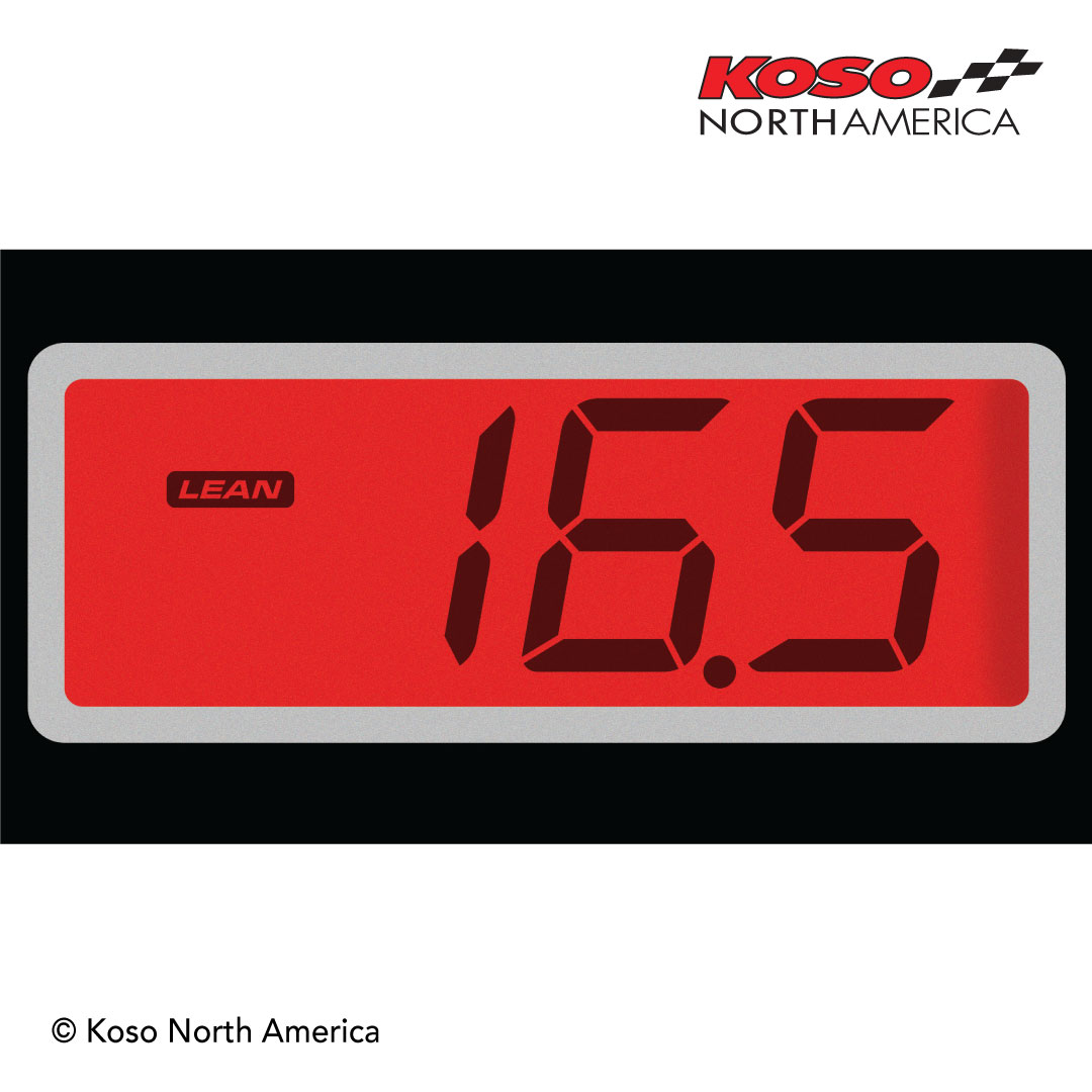 Koso Wideband misuratore aria/benzina retroilluminato