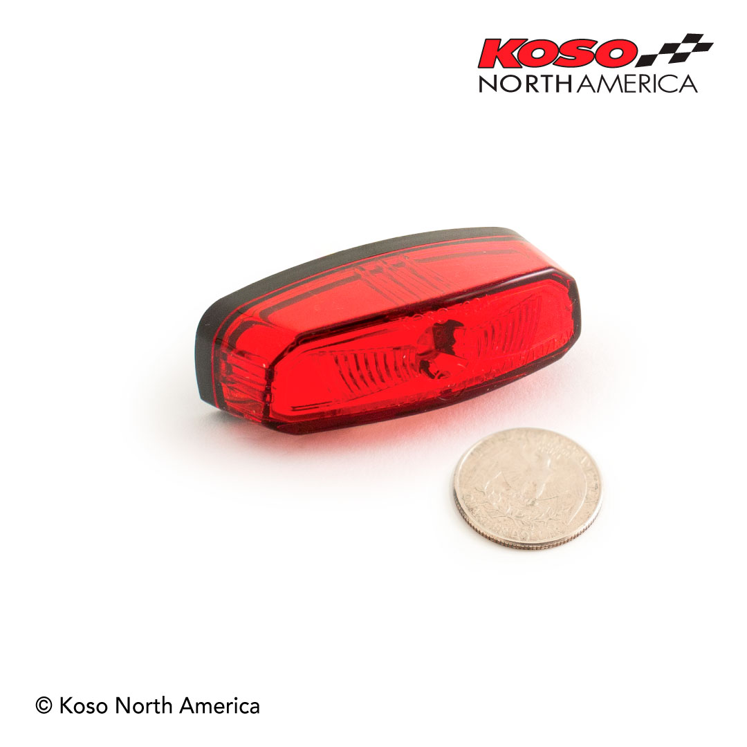Koso Hawkeye fanalino posteriore led rosso luce targa