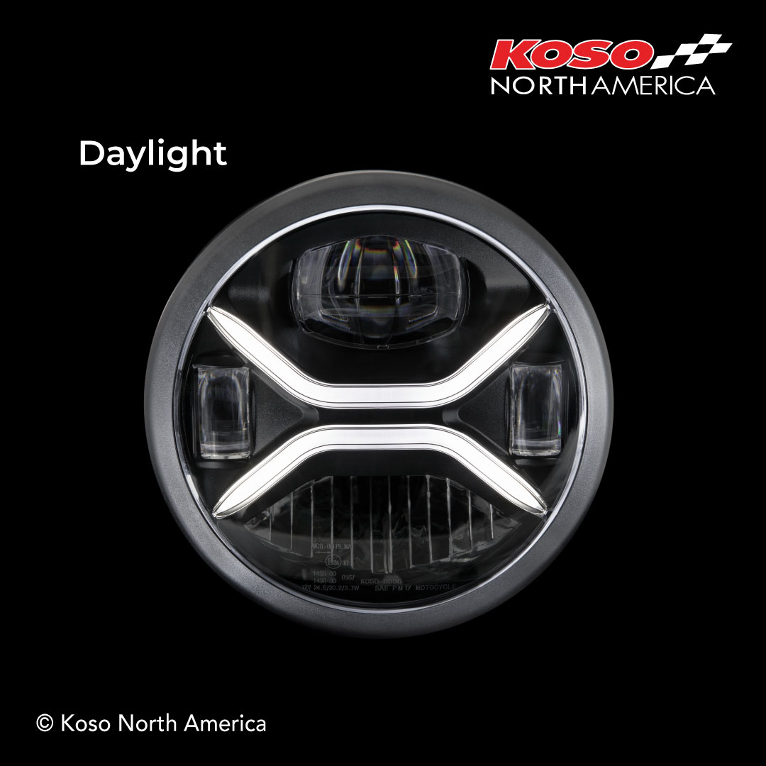 Koso Zenith faro LED Harley-Davidson plug and play