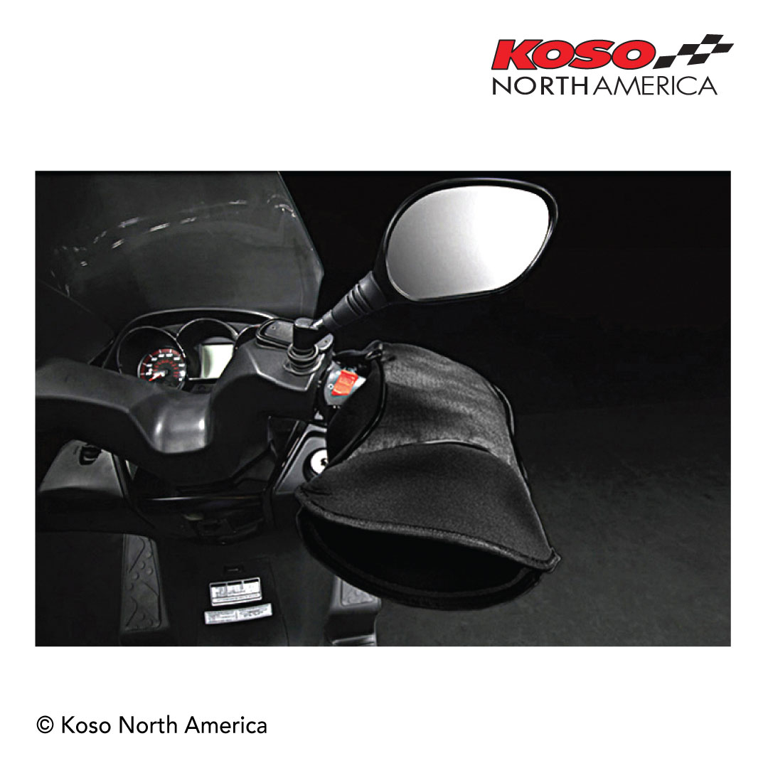 Koso guanti riscaldati impermeabili invernali moto