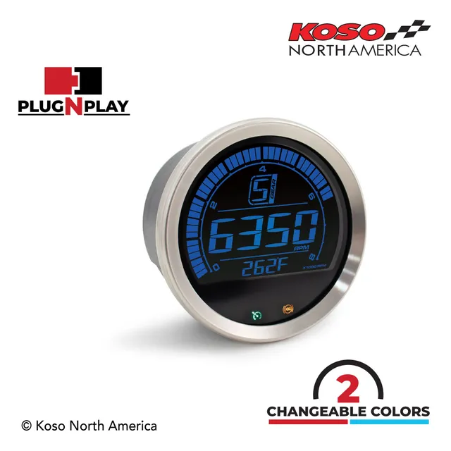 Koso HD-02R contagiri Harley-Davidson ghiera argento