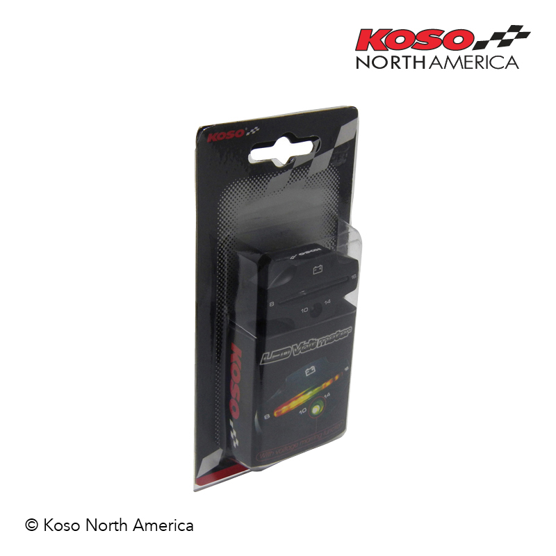 Koso CNC voltmetro LED alluminio con allarme