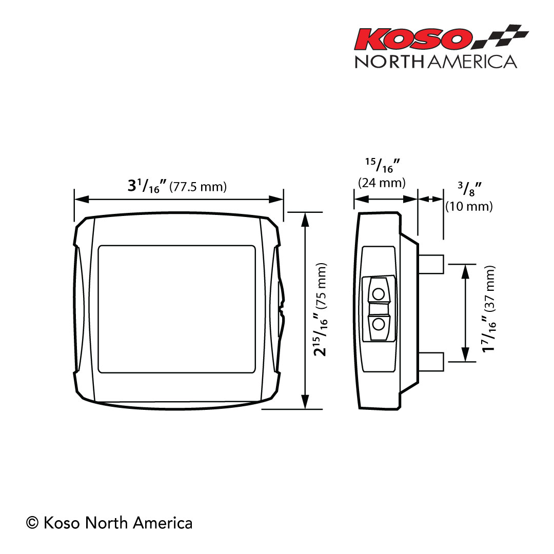 Koso XR-01S contachilometri street LCD