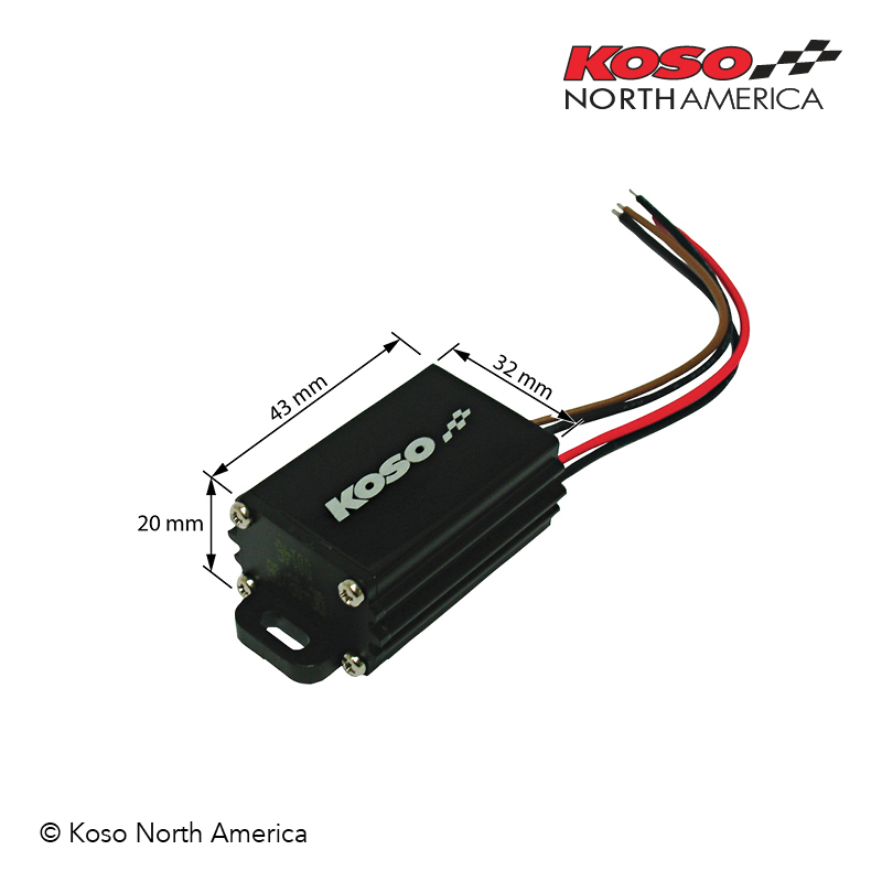 Koso Convertitore AC/DC Moto 12V Alluminio