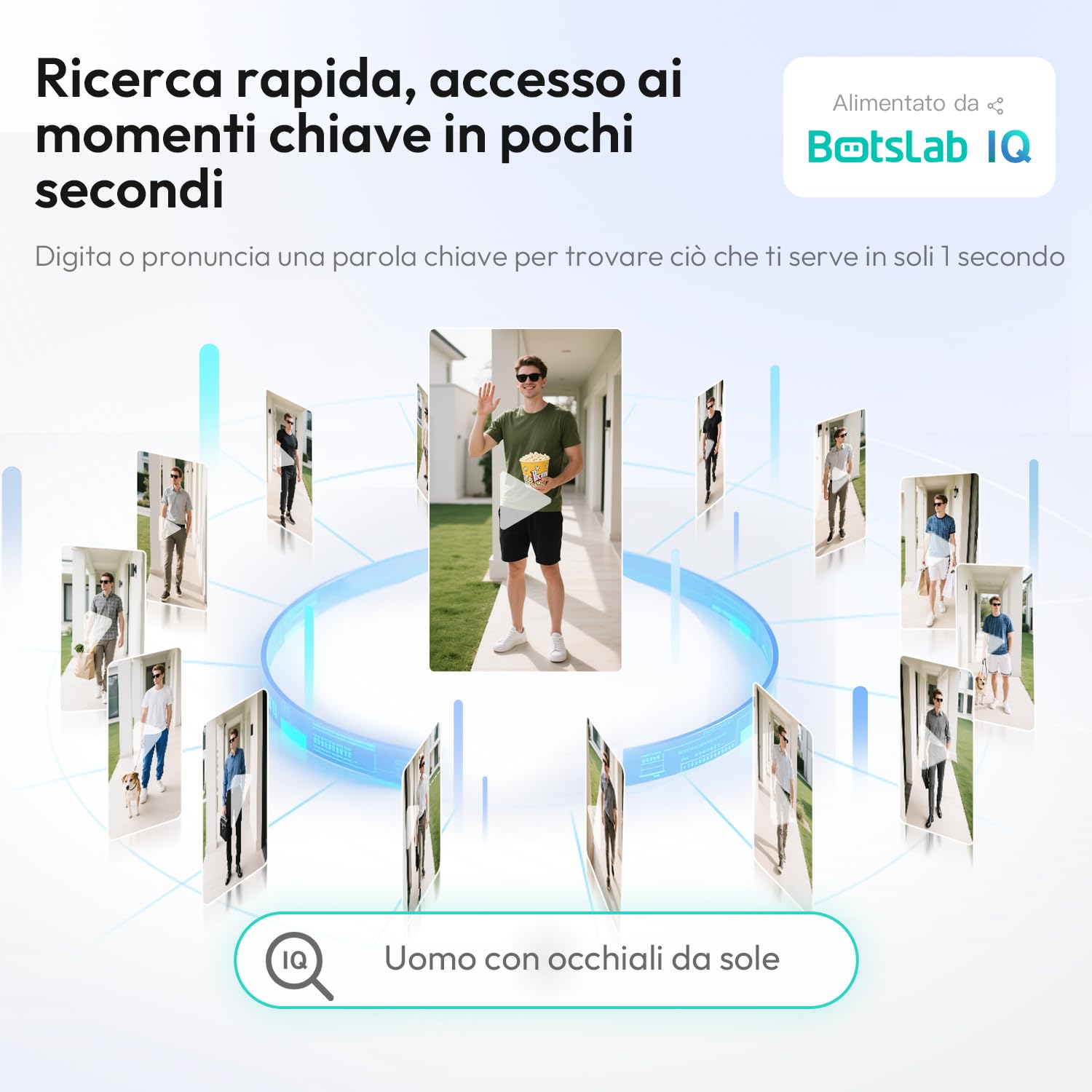 Botslab videocitofono WiFi 2K bianco IP66