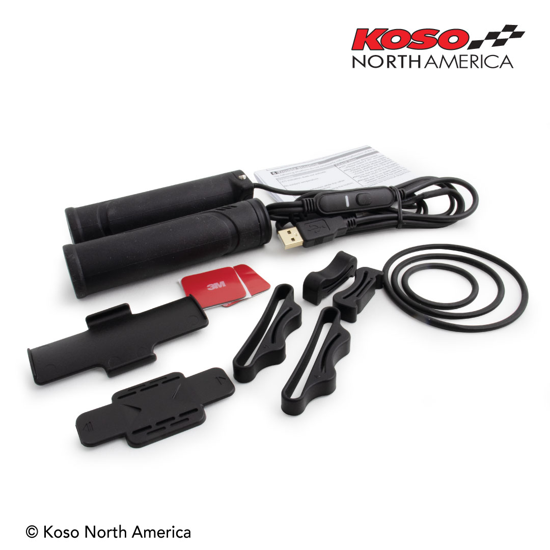 Koso HB-01 manopole riscaldate bici USB