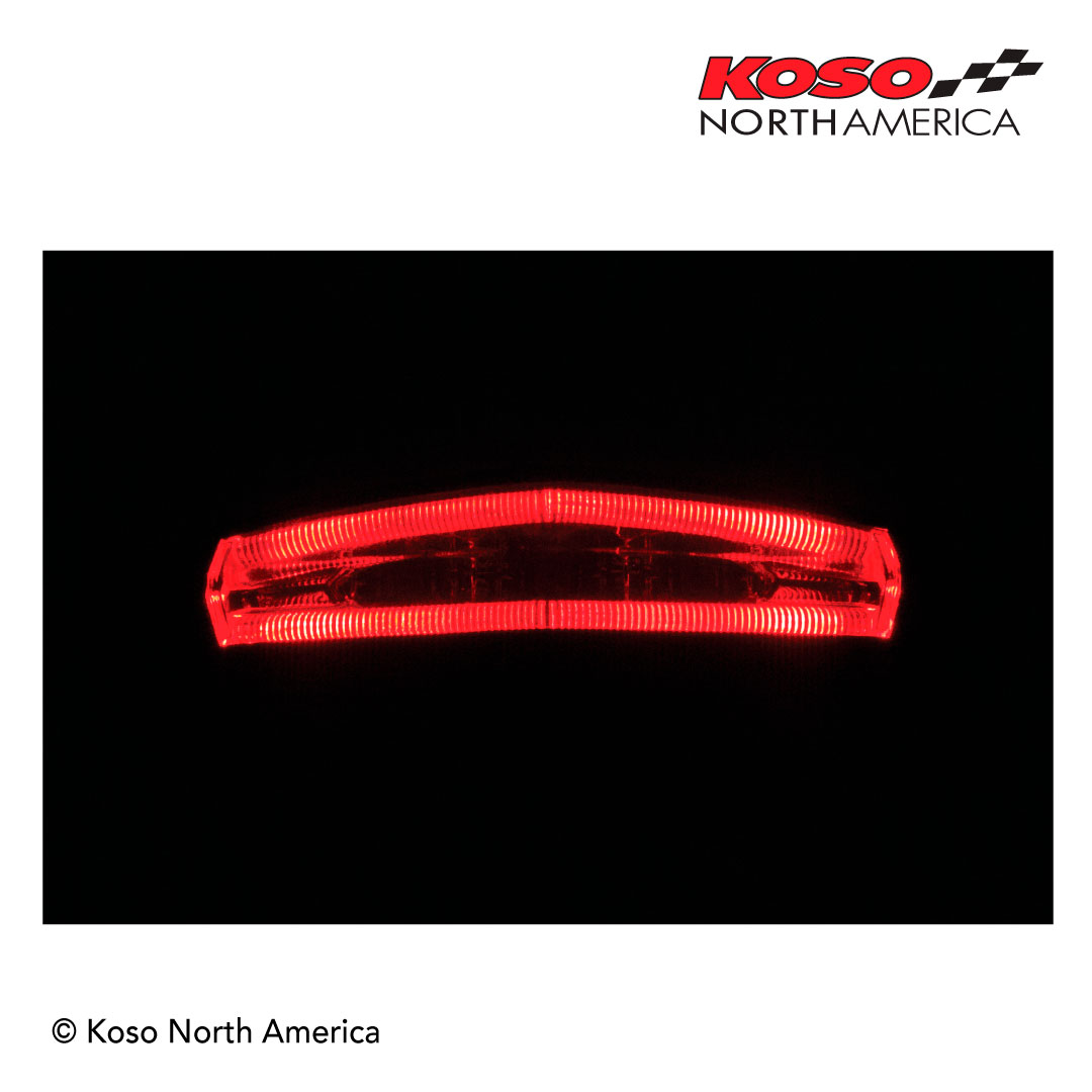 Koso GT-01 Fanalino Posteriore LED Rosso Halo