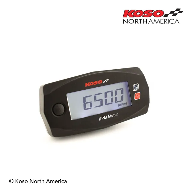 Koso Mini 4 contagiri LCD con batteria CR2032