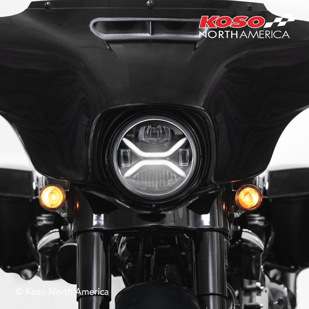 Koso Zenith faro LED Harley-Davidson plug and play