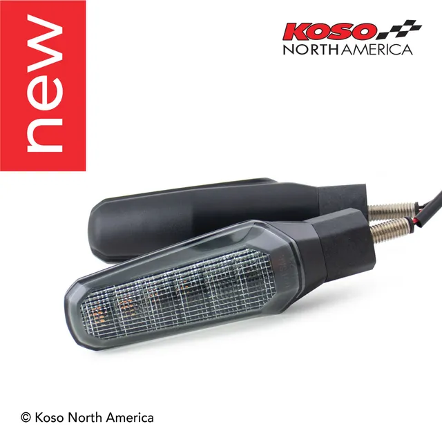 Koso Z5 frecce LED ambra lente fumé coppia