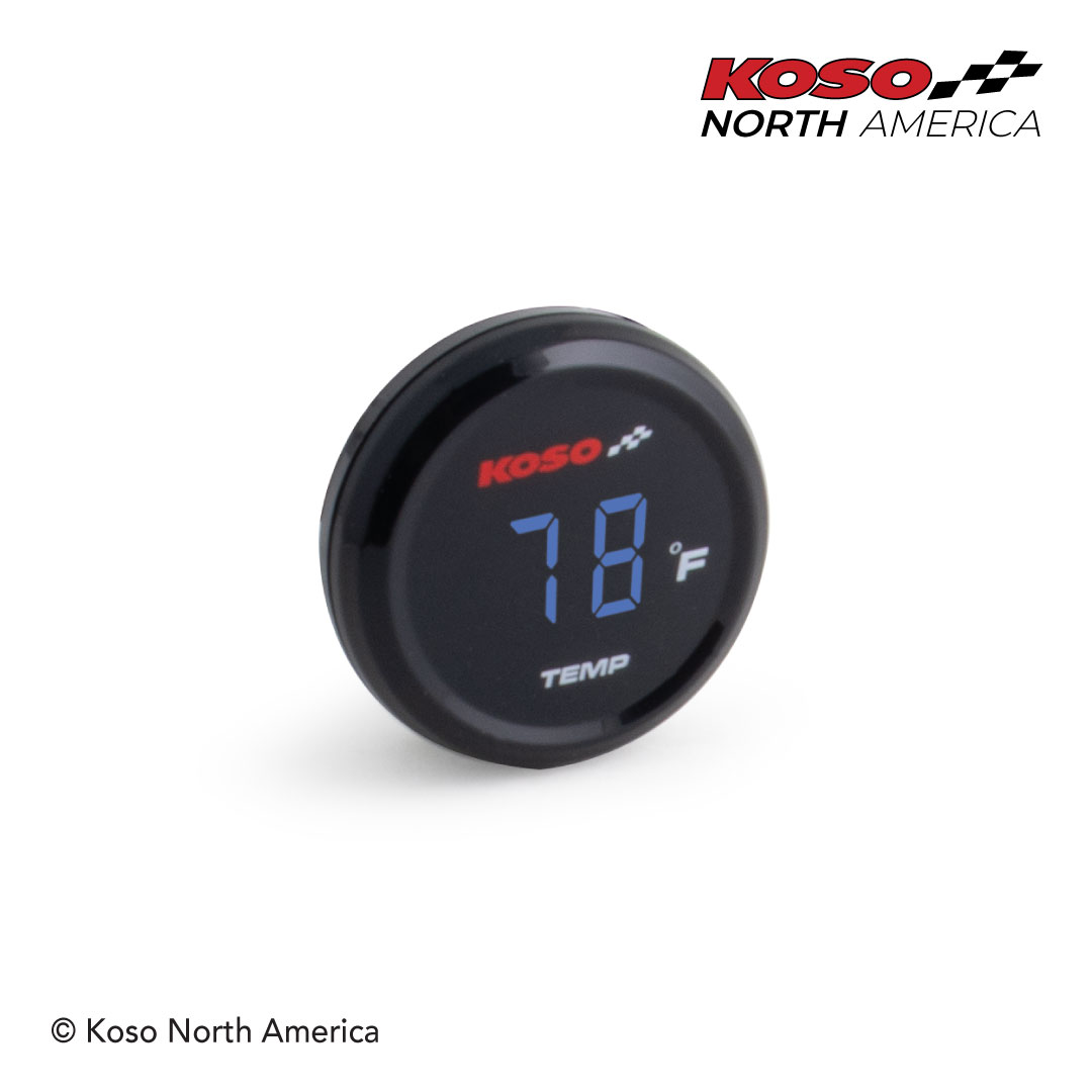 Koso I-Gear termometro Fahrenheit blu