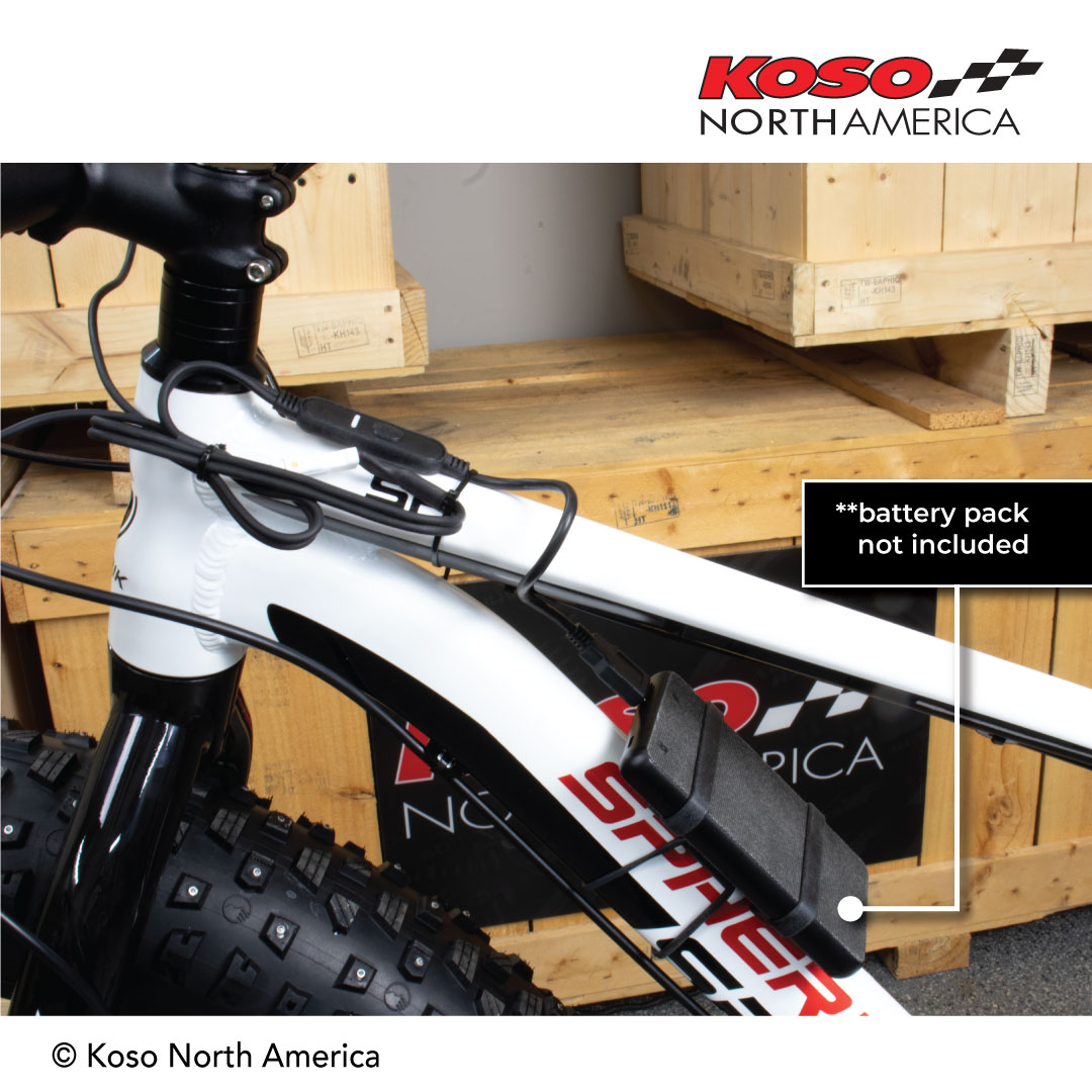 Koso HB-01 manopole riscaldate bici USB