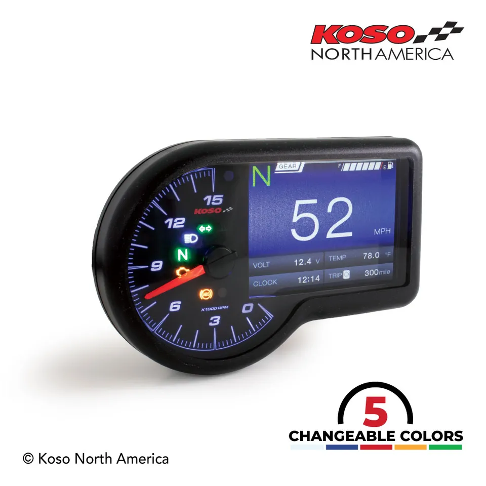 Koso RX-3 contachilometri multifunzione TFT universale