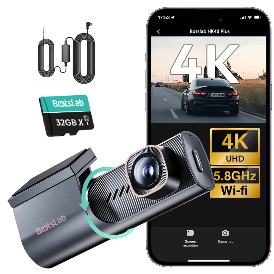 Botslab HK40 Plus dash cam 4K con kit 64 GB