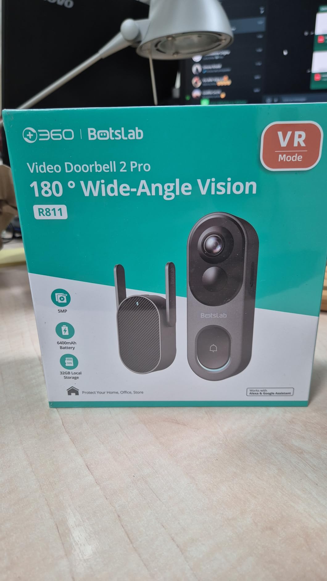 Botslab R810 videocitofono WiFi 5MP SD 32GB