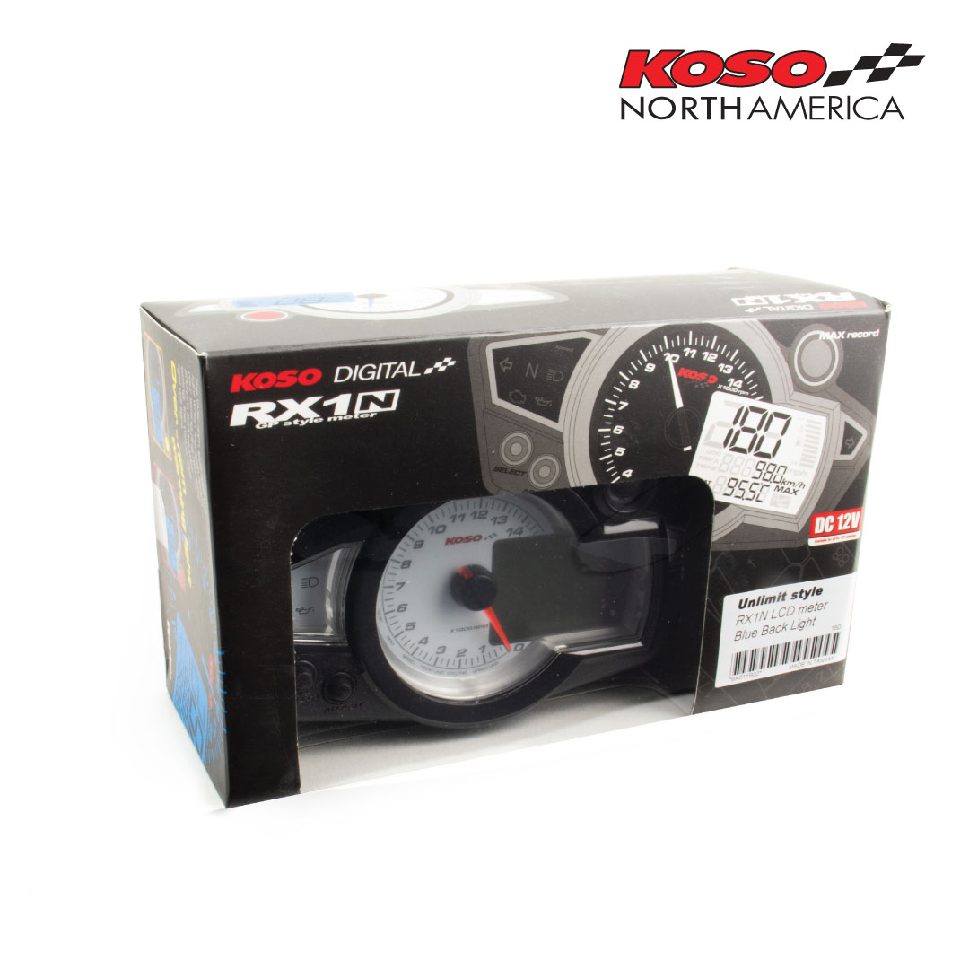 Koso RX-1N GP Style contachilometri quadrante bianco