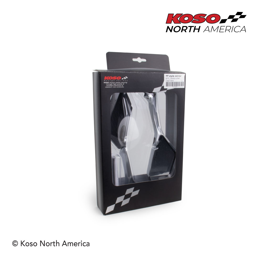 Koso TT-Style specchietti moto carbonio M10