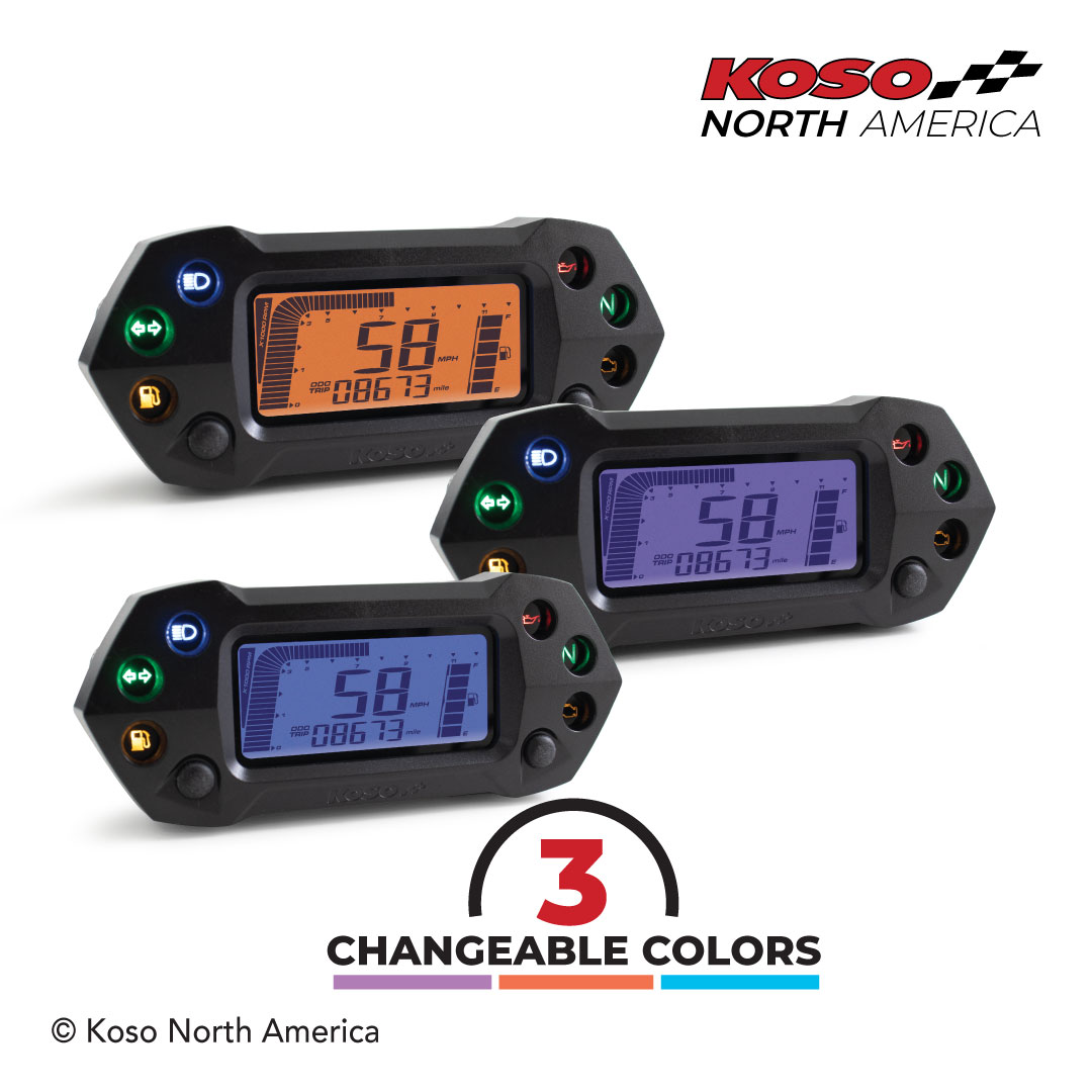 Koso DB-01R+ contachilometri multifunzione LCD 3 colori