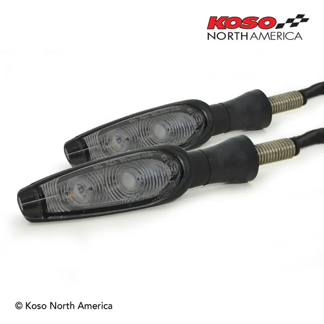 Koso Infinity frecce LED anteriori lente fumé coppia