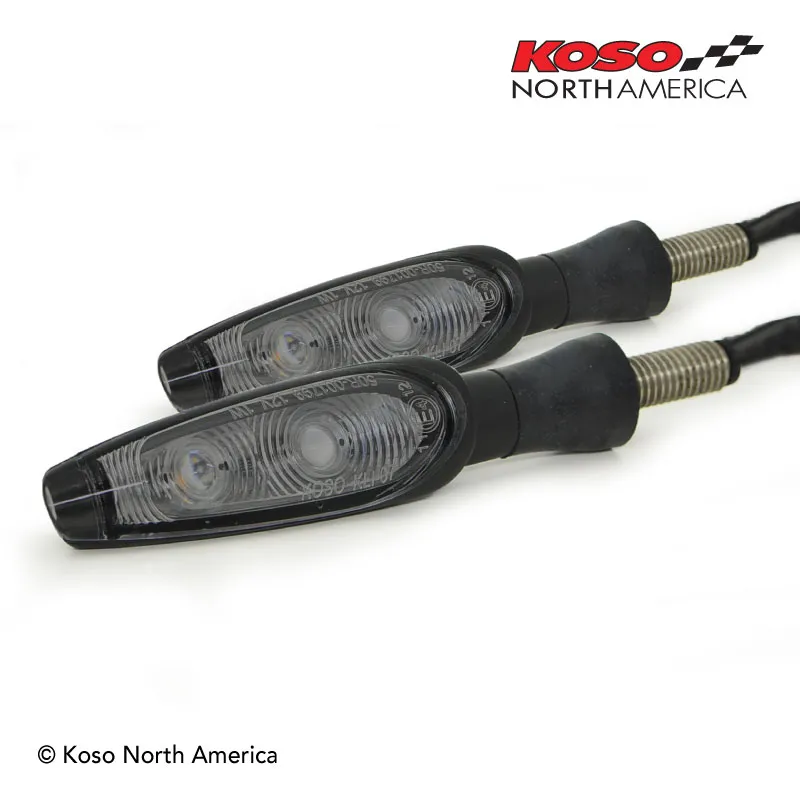 Koso Infinity frecce LED anteriori lente fumé coppia