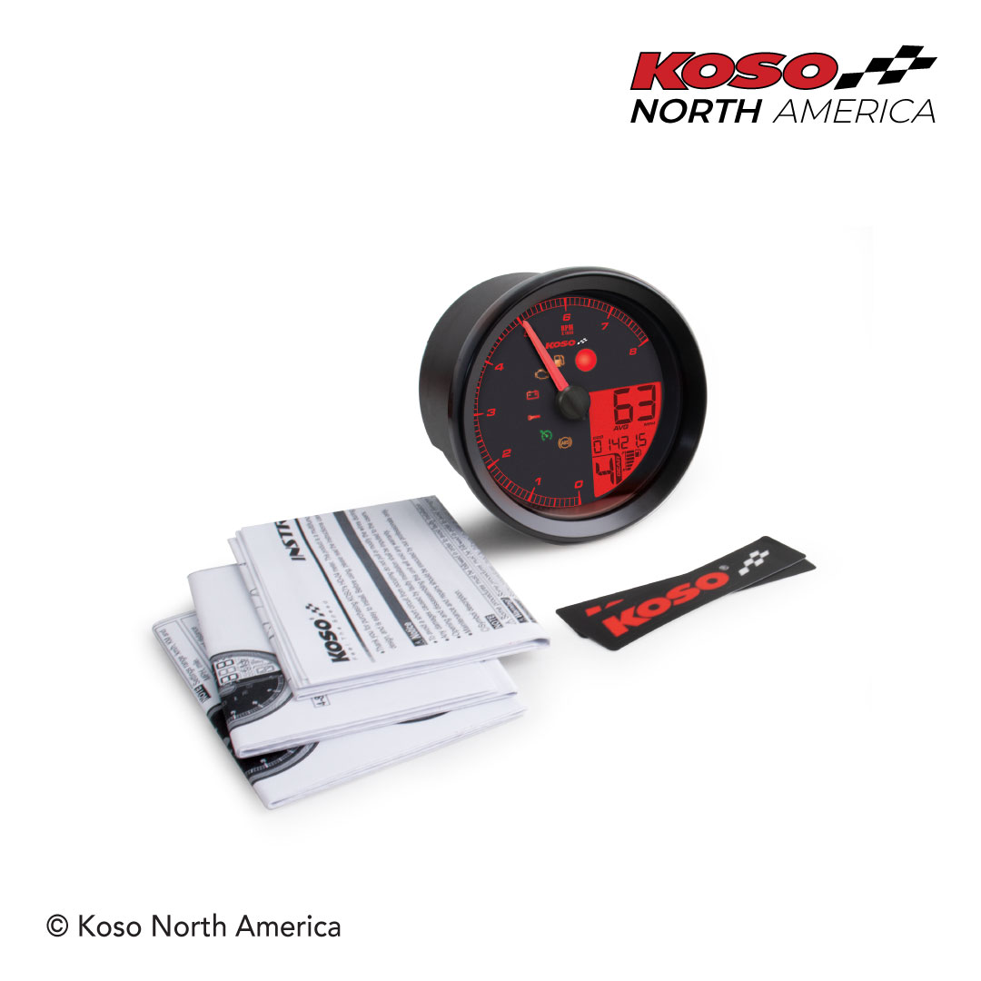 Koso HD-04 contachilometri moto 4 pollici nero