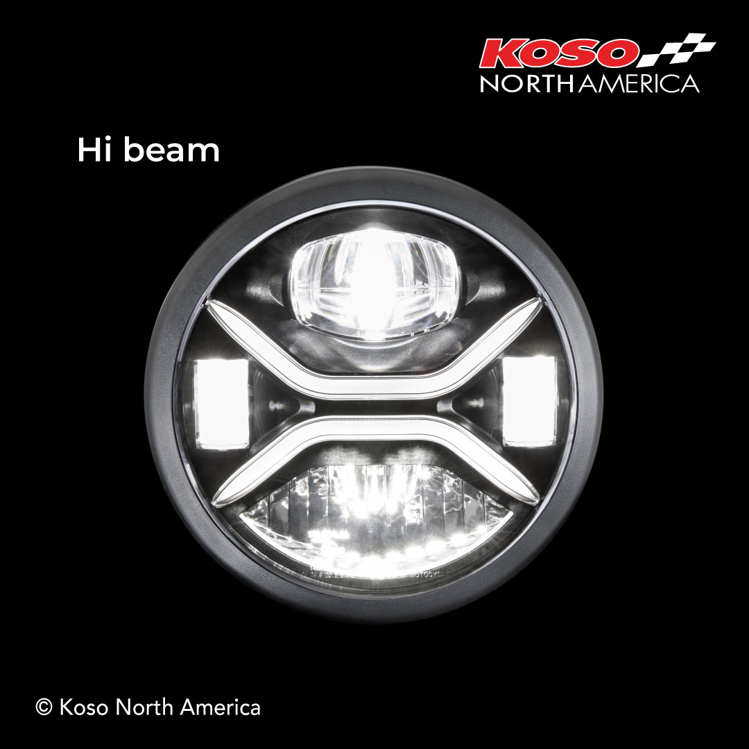 Koso Zenith faro LED Harley-Davidson plug and play